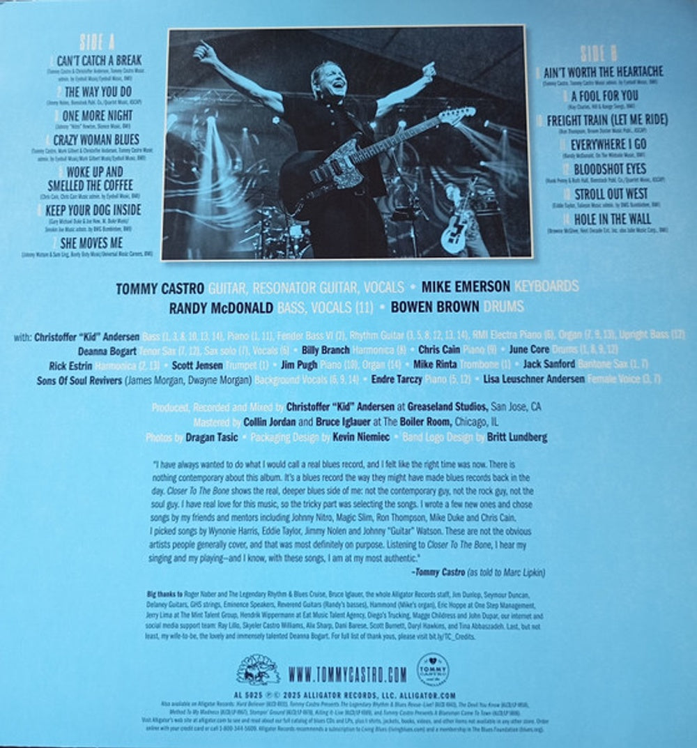 Tommy Castro – Closer To The Bone (LP Vinyl) Vinyl Record