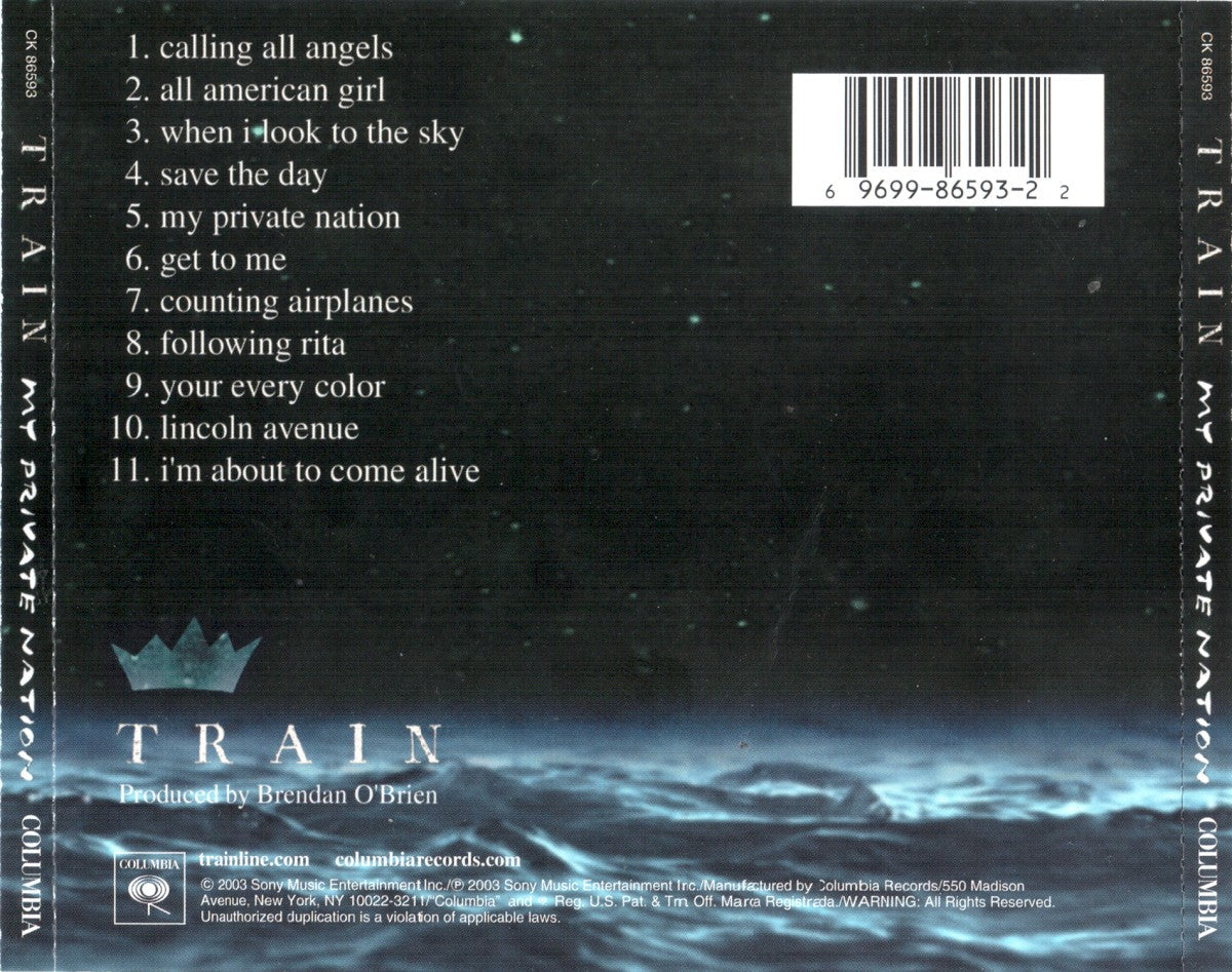 Train – My Private Nation (LP Vinyl) Vinyl Record