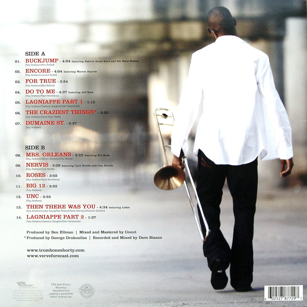 Trombone Shorty – For True (LP Vinyl) Vinyl Record