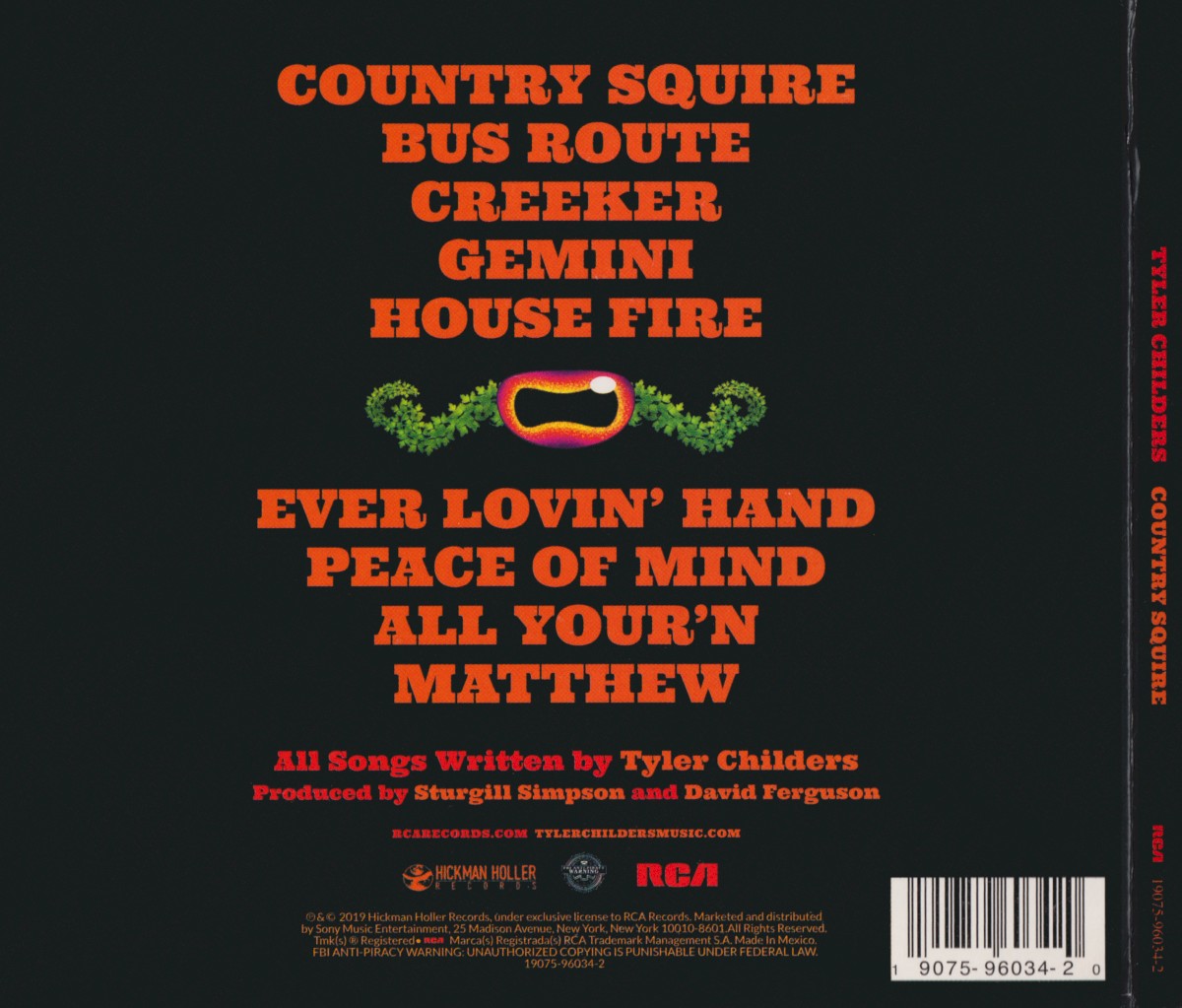 Tyler Childers – Country Squire Music CD