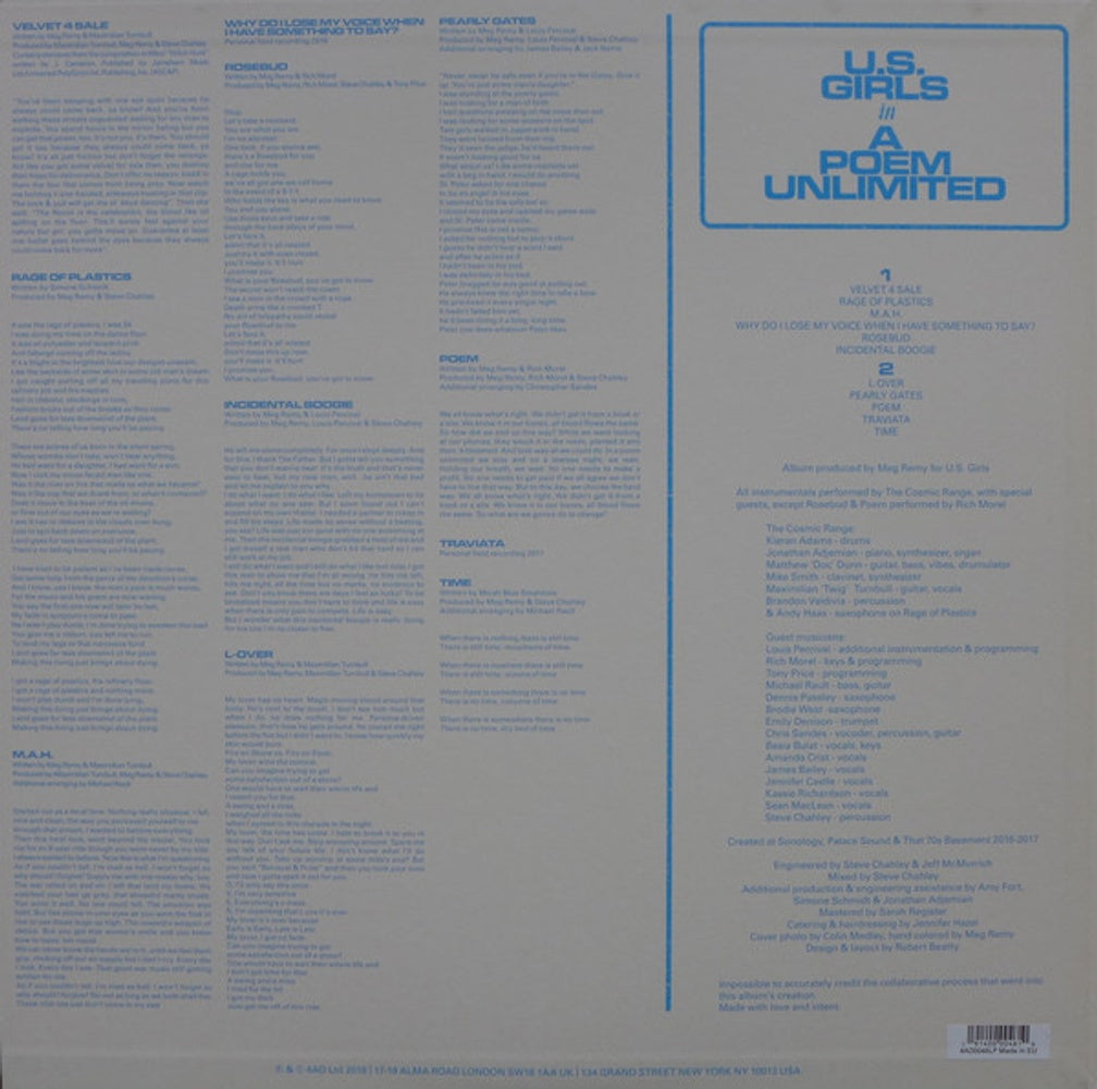 U.S. Girls – In A Poem Unlimited (LP Vinyl) Vinyl Record