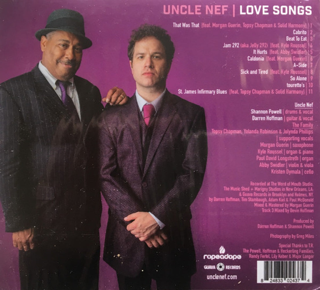 Uncle Nef – Love Songs Music CD