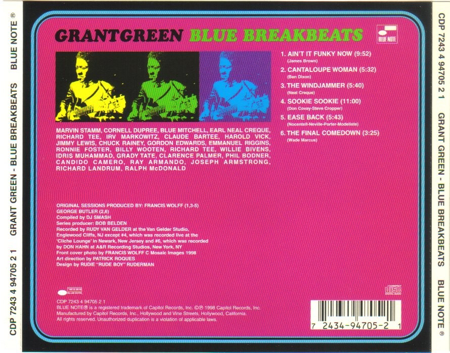 Grant Green - Breakbeats Music CD
