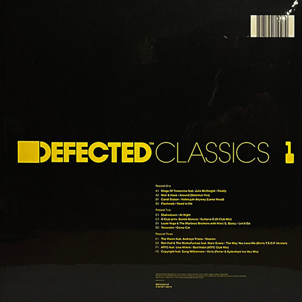 Various Artists – Defected Classic Vol.1 (3-LP Vinyl) Vinyl Record