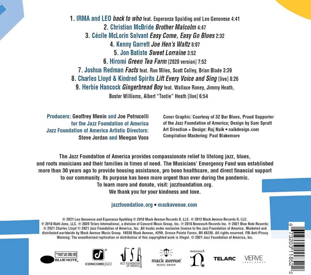 Relief - A Benefit for the Jazz Foundation of America's Musicians' Emergency Fund Music CD