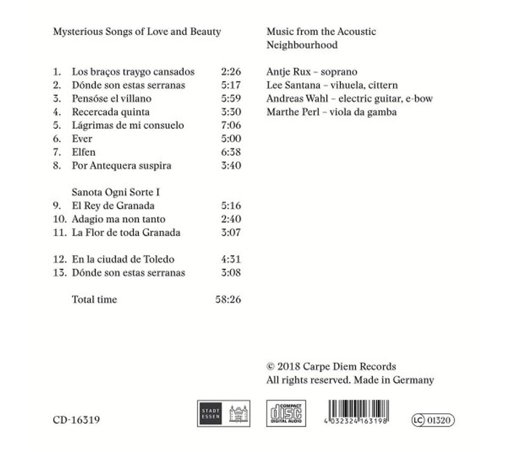 Wahl / Santana / Rux – Donde Son Estas Serranas Music CD