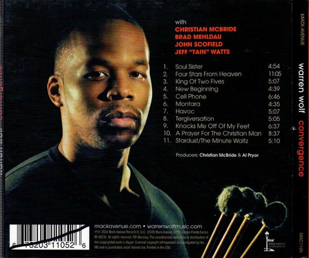 Warren Wolf – Convergence Music CD