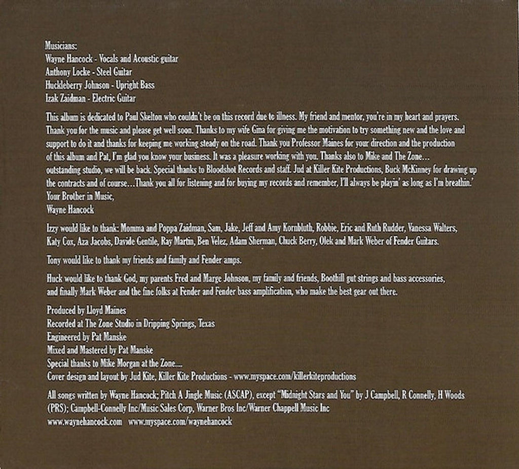 Wayne Hancock – Viper of Melody Music CD