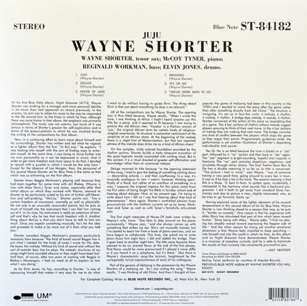 Wayne Shorter – Juju (LP Vinyl) Vinyl Record