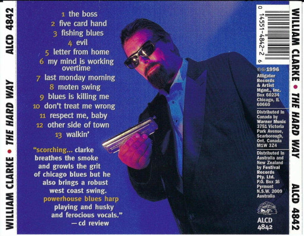 William Clarke – Hard Way Music CD