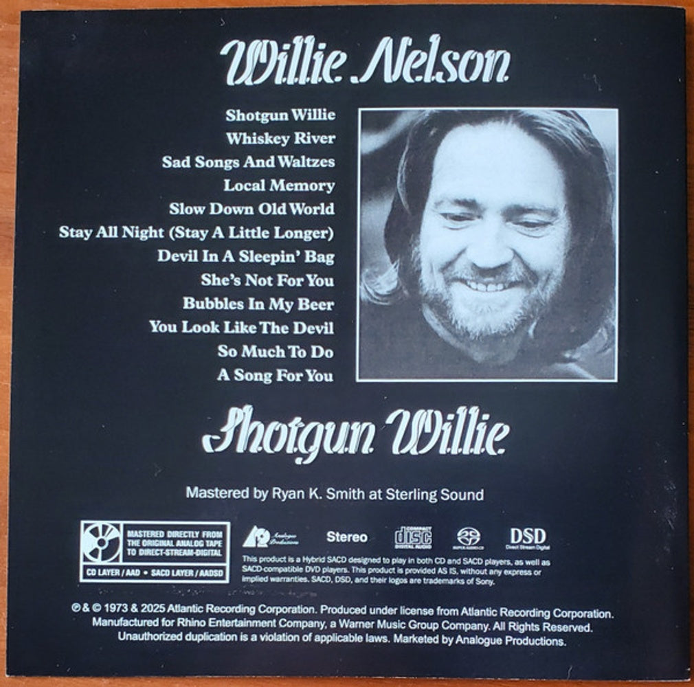 Willie Nelson – Shotgun Willie (SACD CD) Music CD