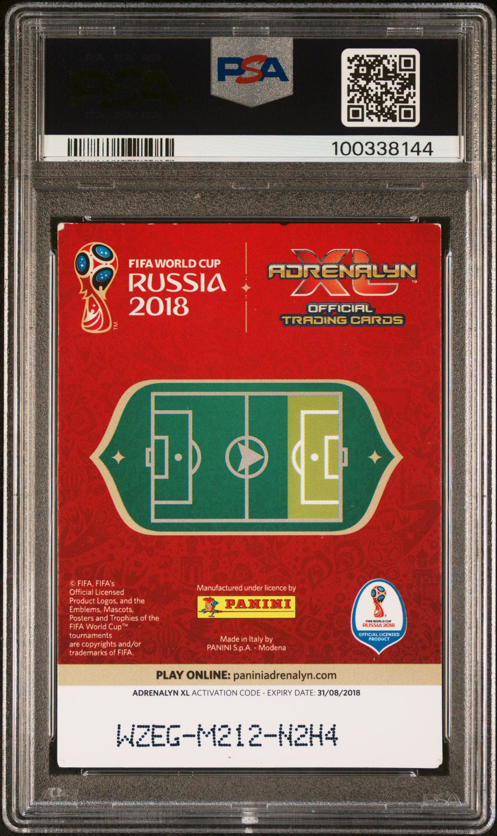2018 Panini Adrenalyn XL World Cup Russia #151 Kylian Mbappe Signed Card PSA Aut
