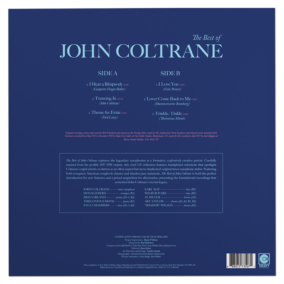 The Best Of John Coltrane Vinyl Record
