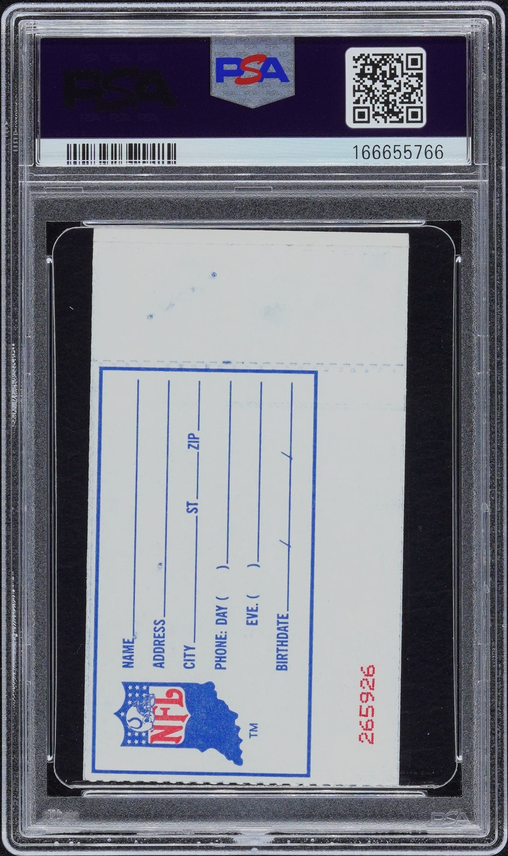 Peyton Manning Signed 1st NFL Win 1998 Indianapolis Colts #1 PSA 1.5 Auto 10