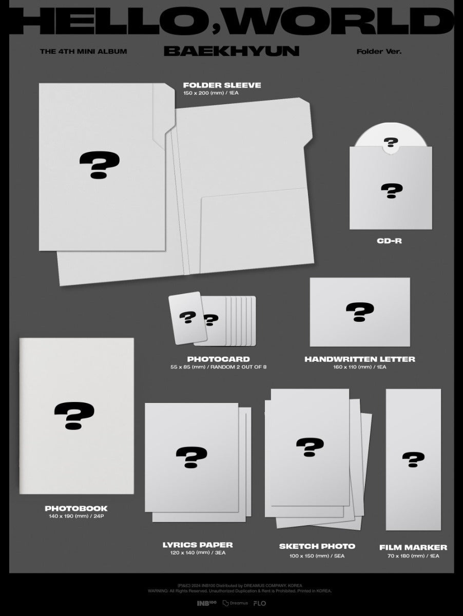 Hello, World - Folder Version - incl. 24pg Photobook, Lyrics Paper, Sketch Photo, Film Marker, Handwritten Letter + 2 Photocards [Import] Music CD