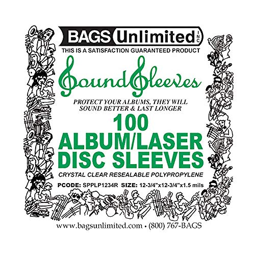 Bags Unlimited Spplp1234R 12"Loose Fit Resealable Poly Sleeves-100Ct |