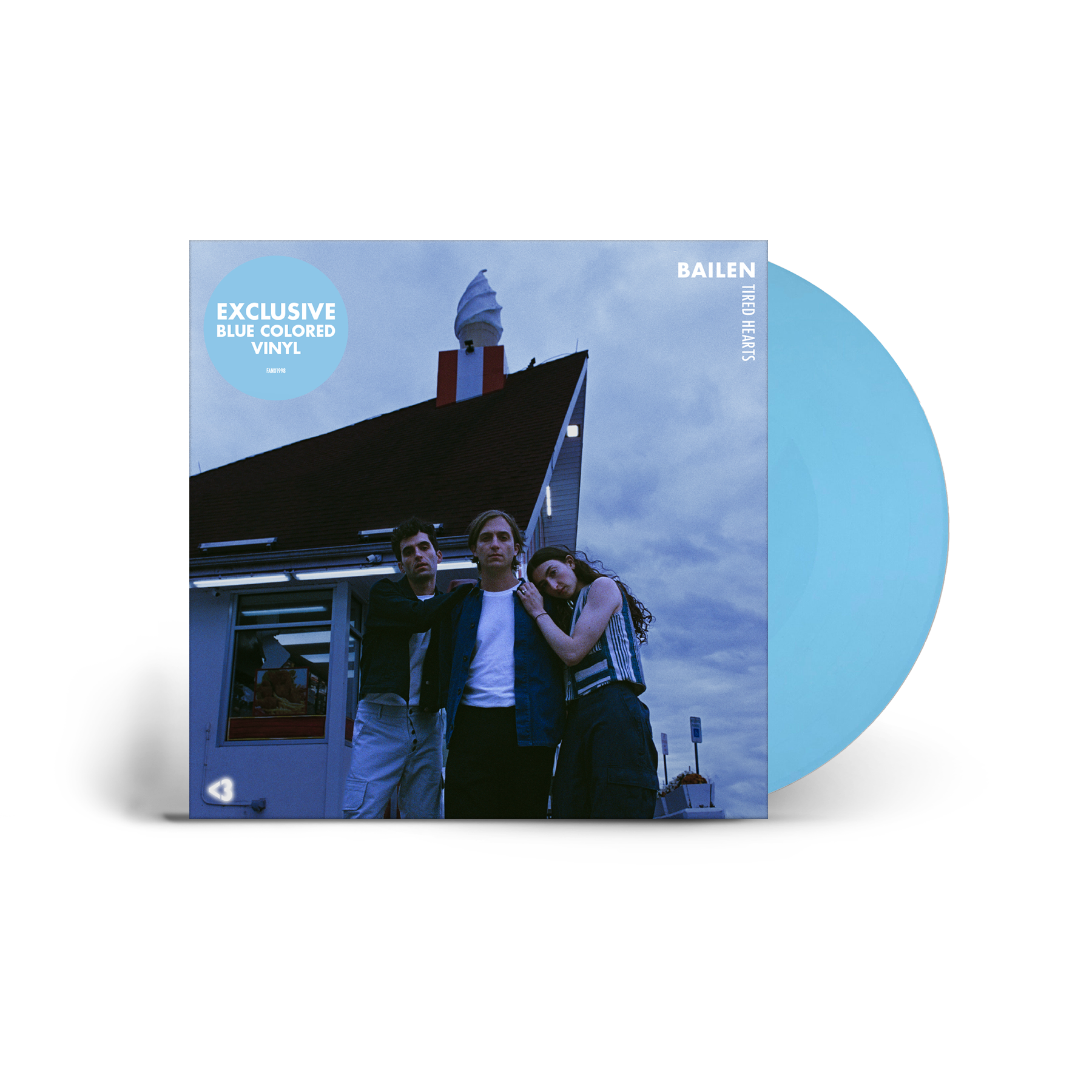 Tired Hearts - Baby Blue Vinyl Record