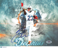 Jeff Wilson Jr. Miami Dolphins Signed 8x10 Football Photo