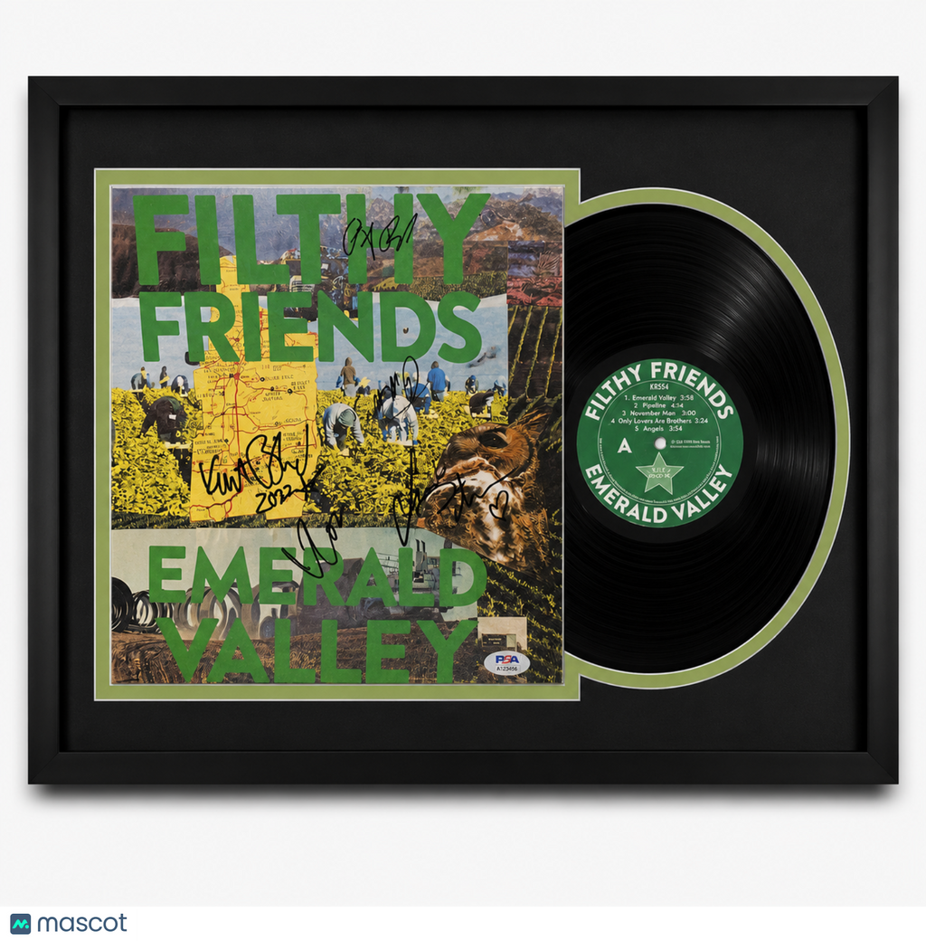 Filthy Friends Signed Emerald Valley Framed Vinyl PSA