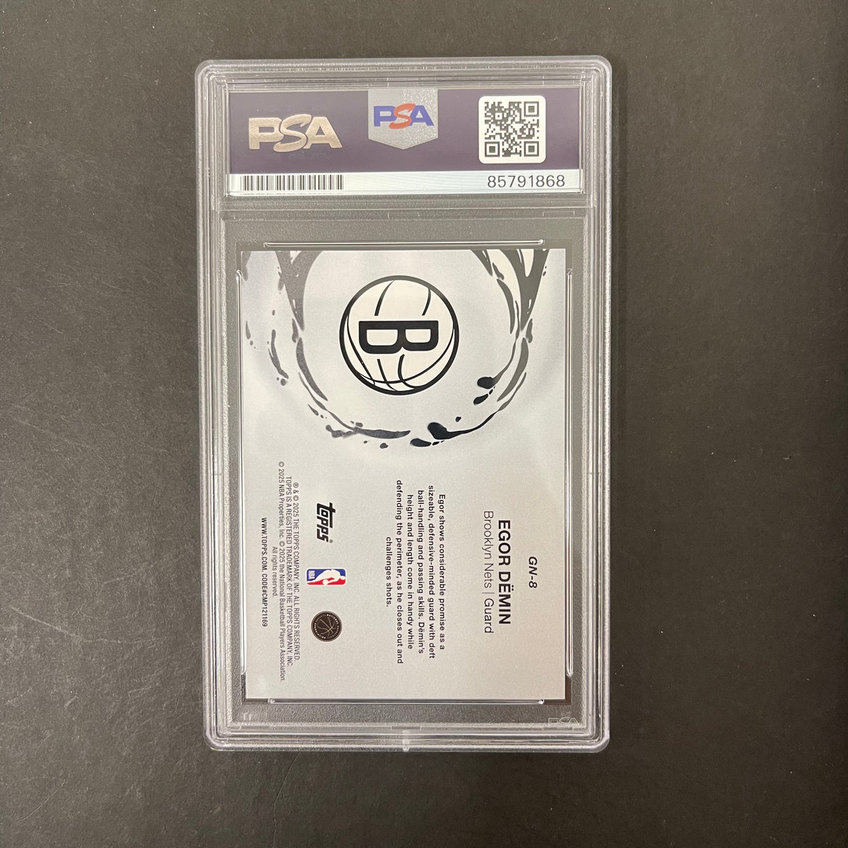 2025 Topps Generation#GN-8 Egor Demin Signed Card PSA Autographed