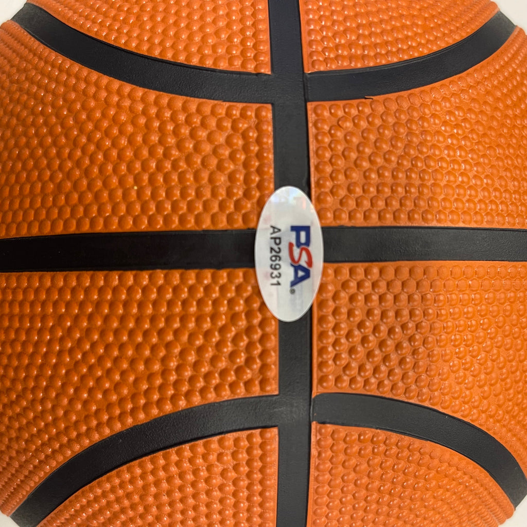 Milos Uzan Signed Basketball PSA Houston Cougars