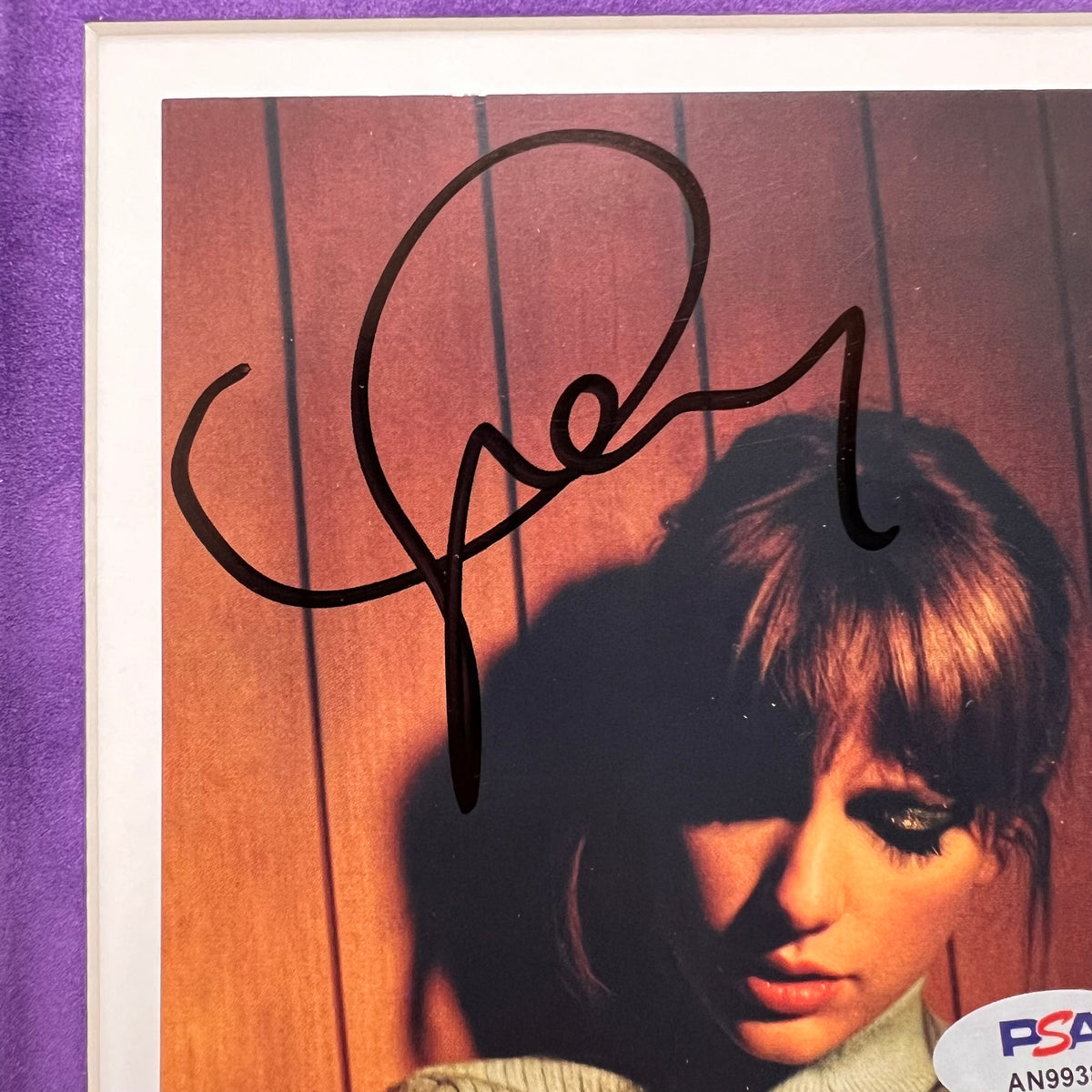 Taylor Swift signed Midnights Framed Display CD Album PSA Autographed