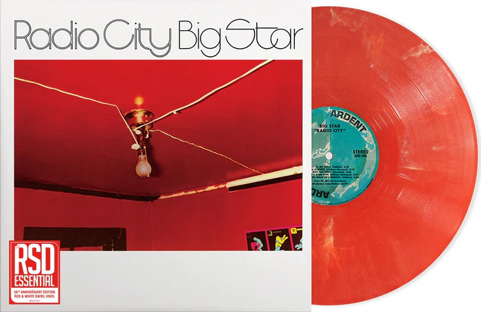 Big Star Radio City 50th Anniversary Edition (RSD Essential, Red & White Swirl Colored Vinyl) Vinyl Record