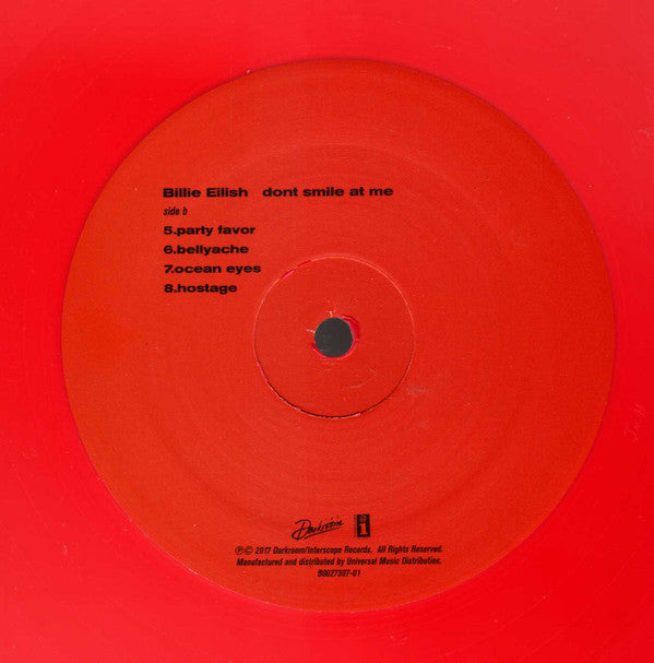 Dont Smile At Me (RED VINYL) | Mint (M) Mint (M)