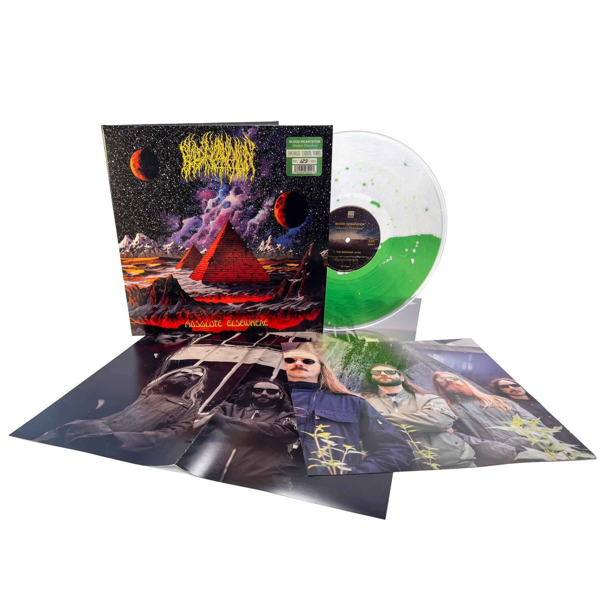 Blood Incantation - Absolute Elsewhere (Ltd. Deluxe) [Emerald Liquid Filled Vinyl] Vinyl Record