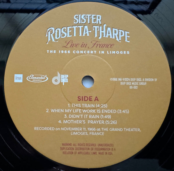 Sister Rosetta Tharpe - Live In France: The 1966 Concert In Limoges (VINYL RSD) |