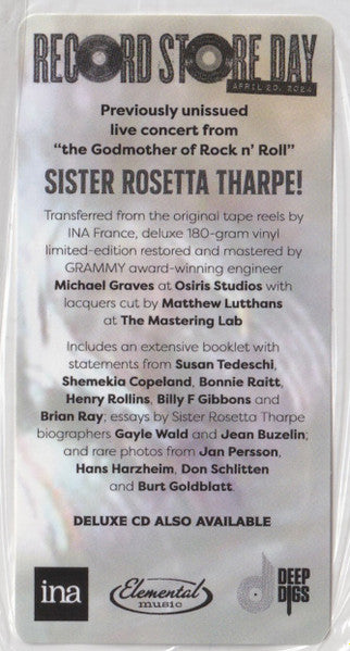 Sister Rosetta Tharpe - Live In France: The 1966 Concert In Limoges (VINYL RSD) |