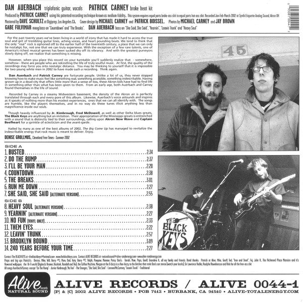 The Black Keys - The Big Come Up | Mint (M) Mint (M)