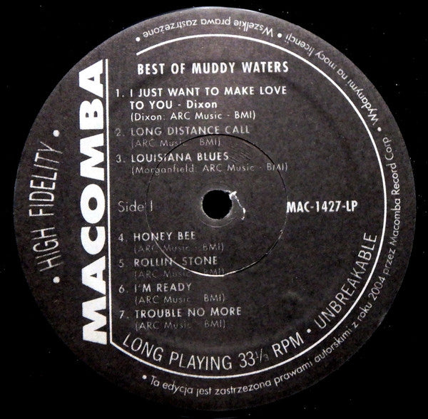 Muddy Waters - The Best Of Muddy Waters (VINYL) | Mint (M) Mint (M)