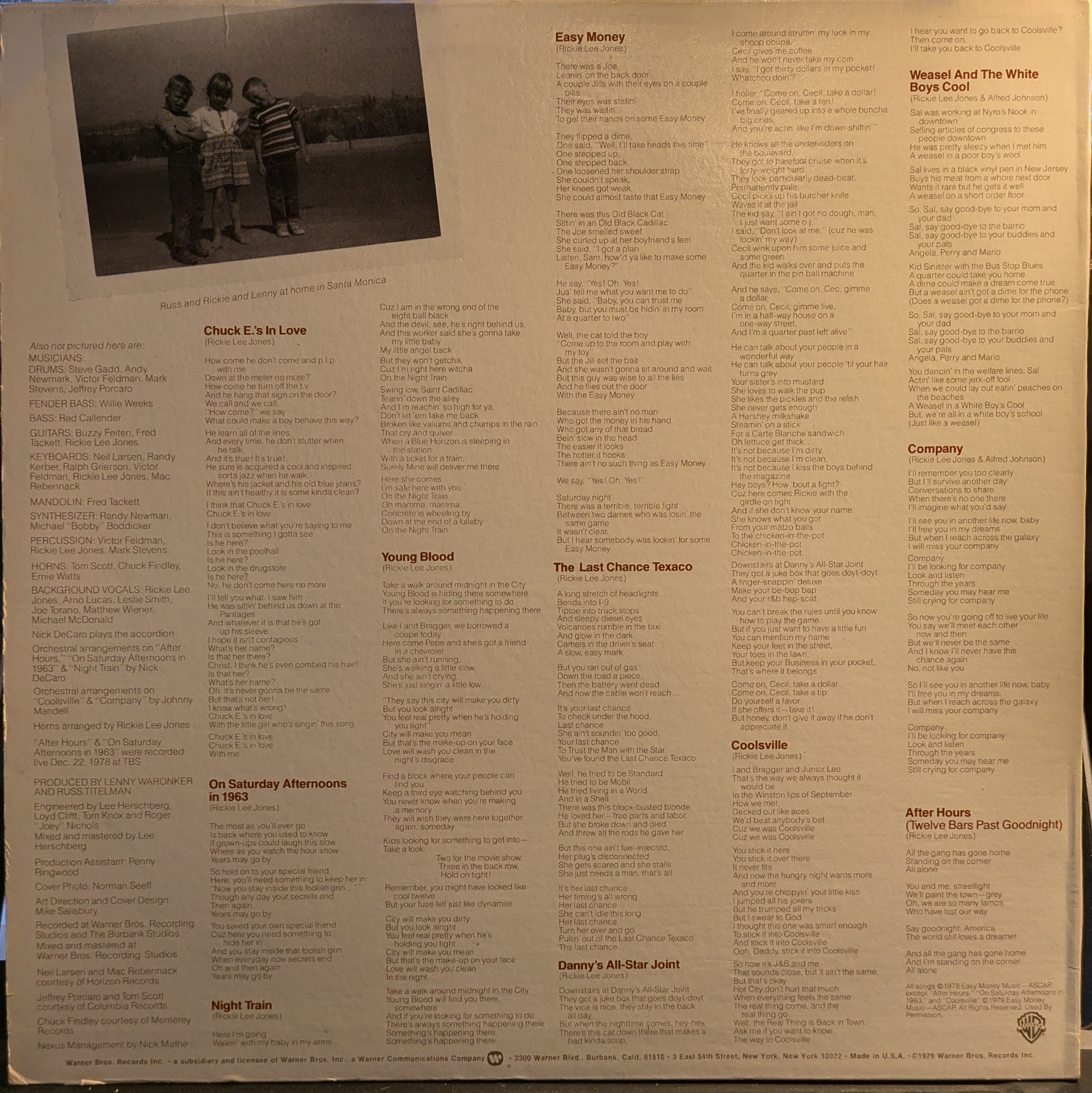 Rickie Lee Jones - Rickie Lee Jones | Near Mint (NM) Excellent+ (EX+)