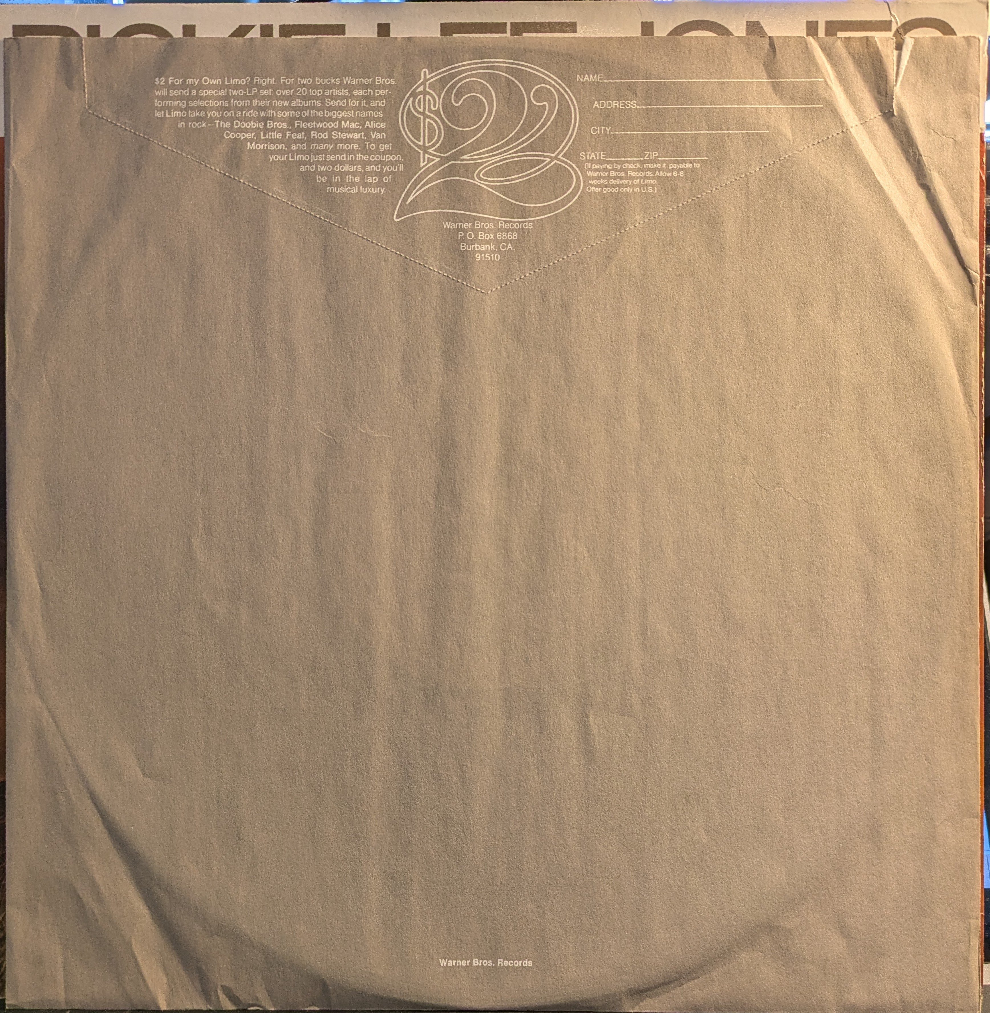 Rickie Lee Jones - Rickie Lee Jones | Near Mint (NM) Excellent+ (EX+)