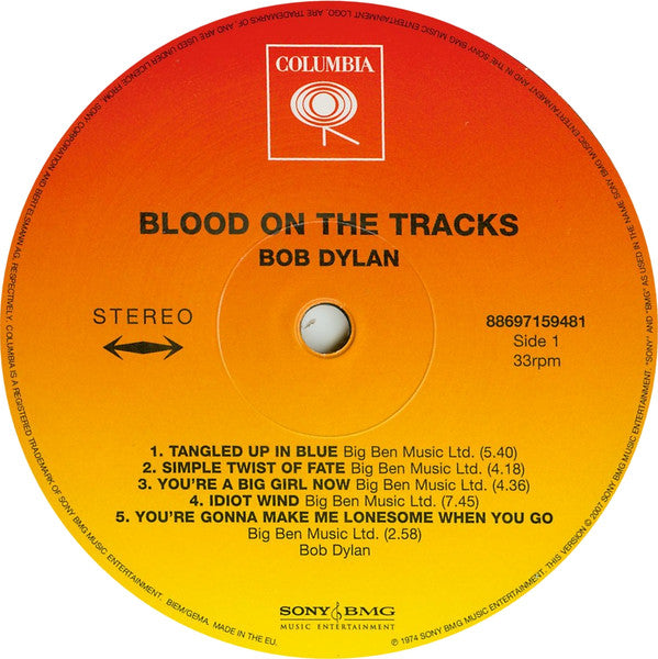 Blood On The Tracks | Mint (M) Mint (M)