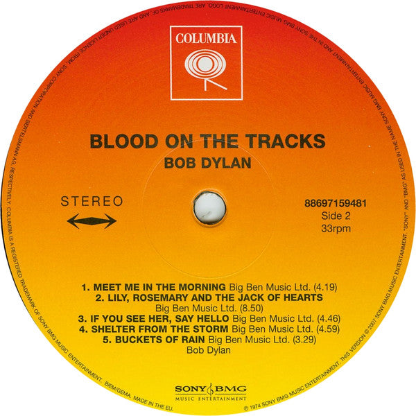 Blood On The Tracks | Mint (M) Mint (M)