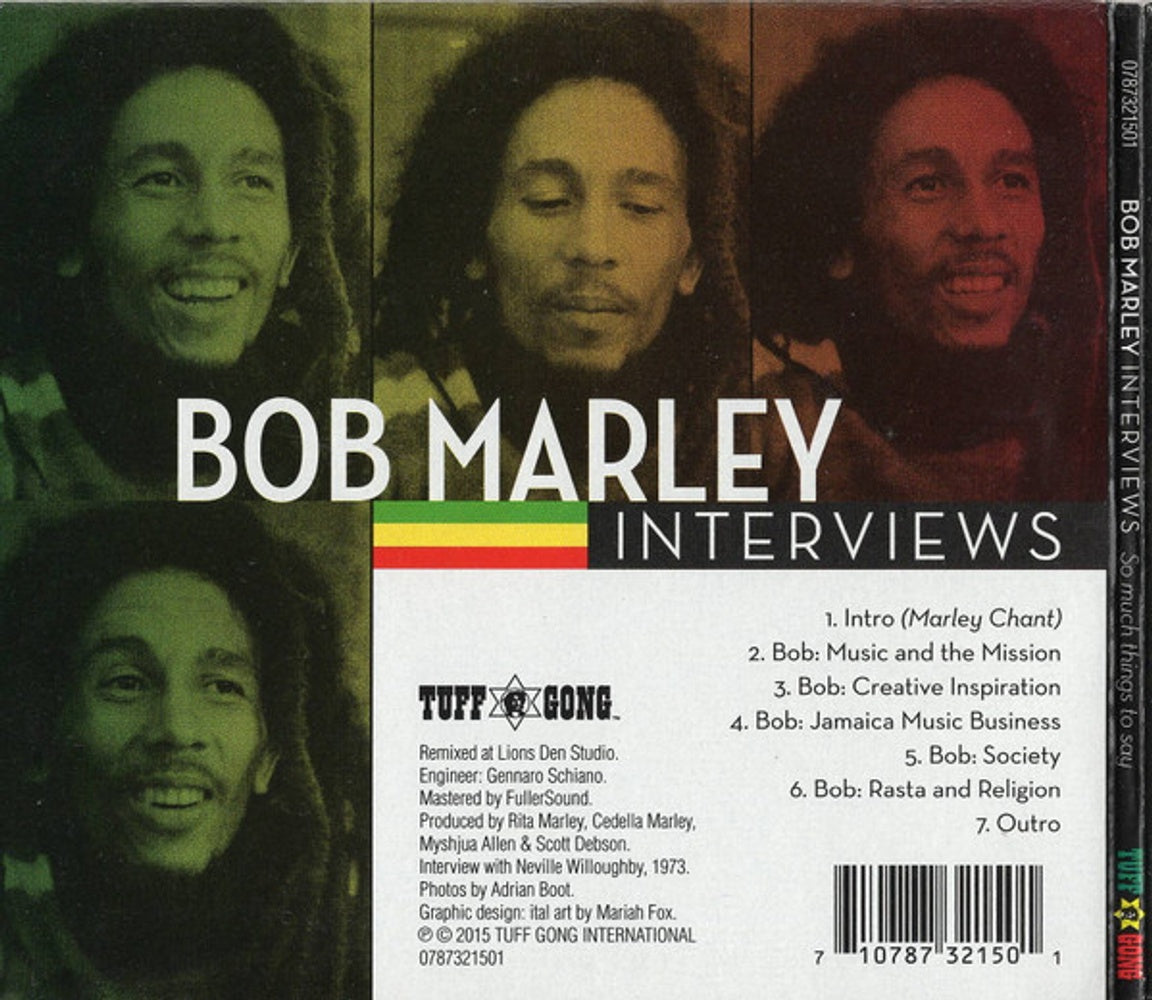 Bob Marley – Bob Marley Interviews: So Much Things to Say Music CD