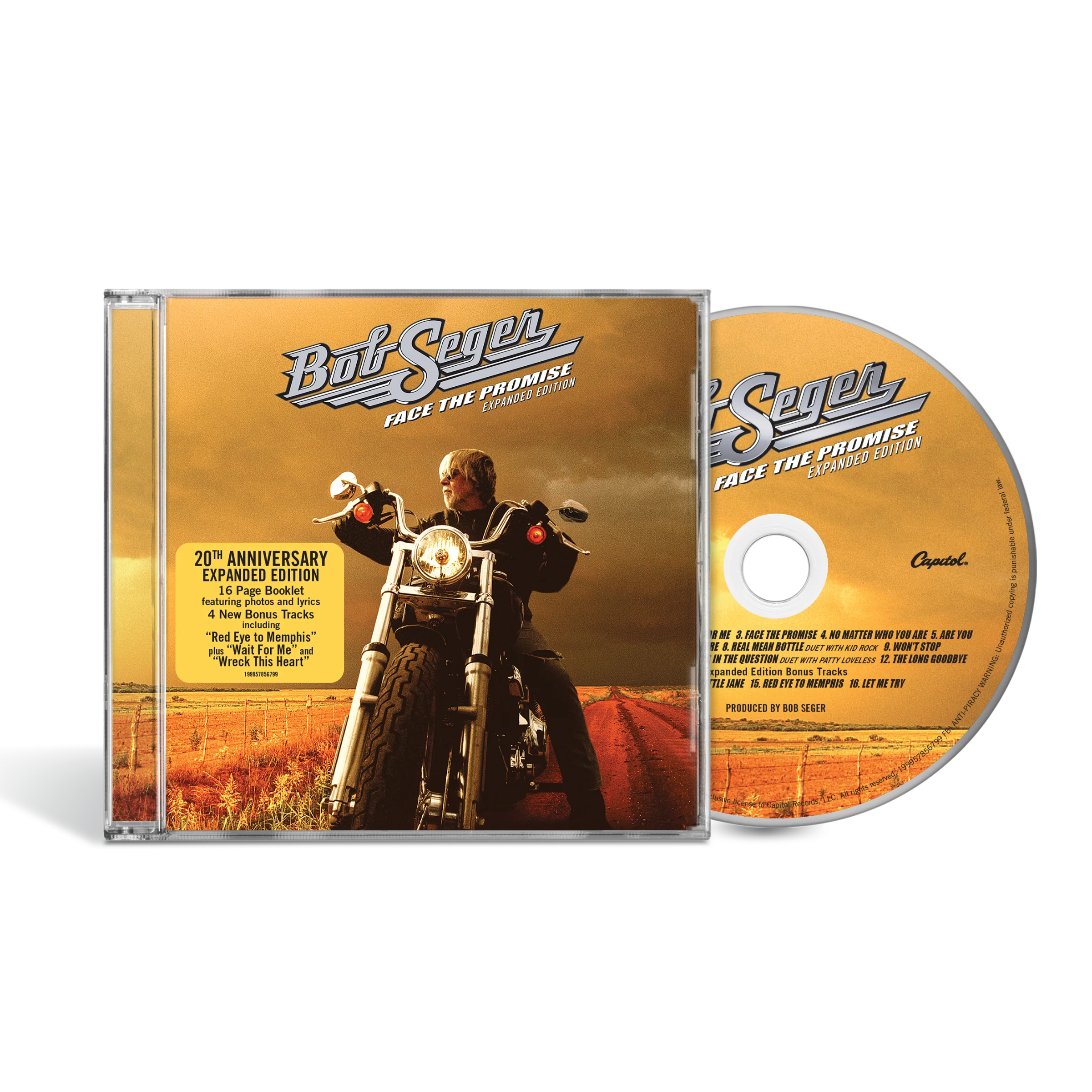 PRE-ORDER Bob Seger - Face The Promise (Expanded Edition) Music CD