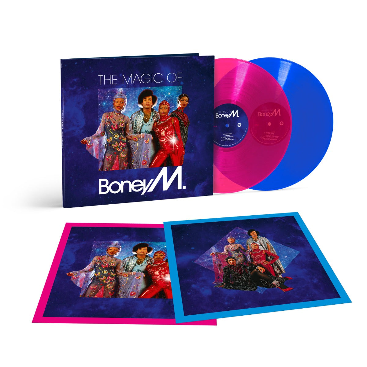 Boney M. - Magic Of Boney M. (Special Remix Edition) (Transparent Magenta & Transparent Blue Colored Vinyl) (2 Lp's) Vinyl Record