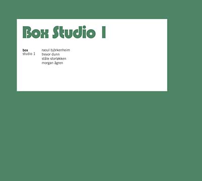 Studio 1 Music CD