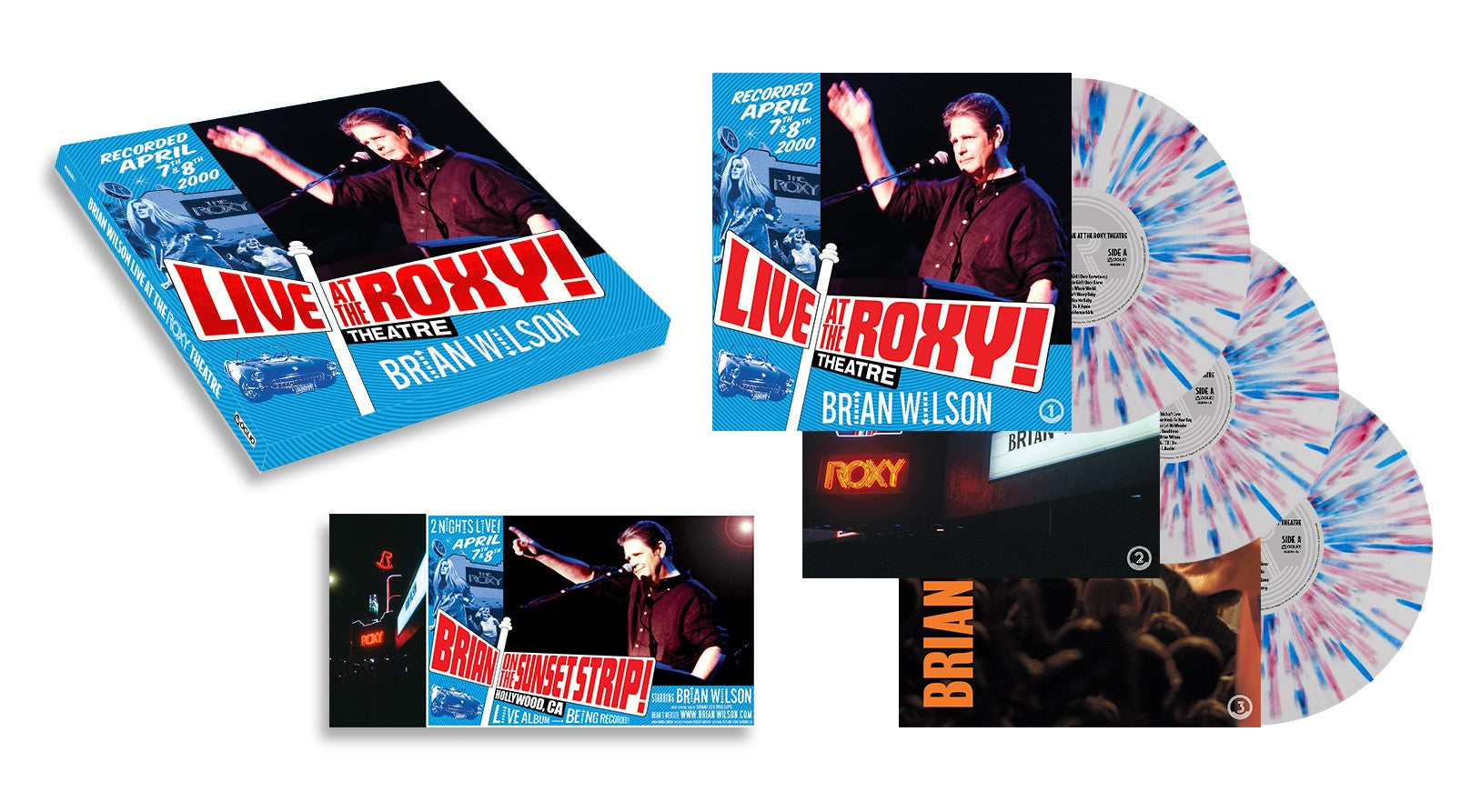 Live At The Roxy Theatre (3x Red White & Blue Splatter VINYL) | Mint (M) Mint (M)