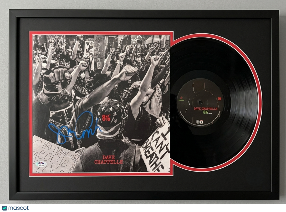 Dave Chappelle Signed 8:46 Framed Vinyl PSA Album Auth