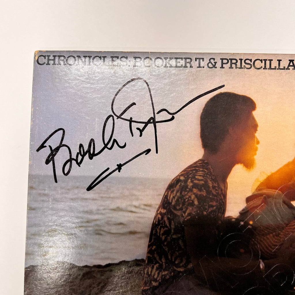 Booker T. Jones Signed Chronicles: Booker T. & Priscilla Jones Vinyl Album PSA