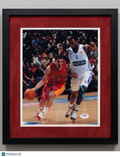 Jose Calderon Toronto Raptors Signed Basketball 8x10 Custom Framed Photo PSA