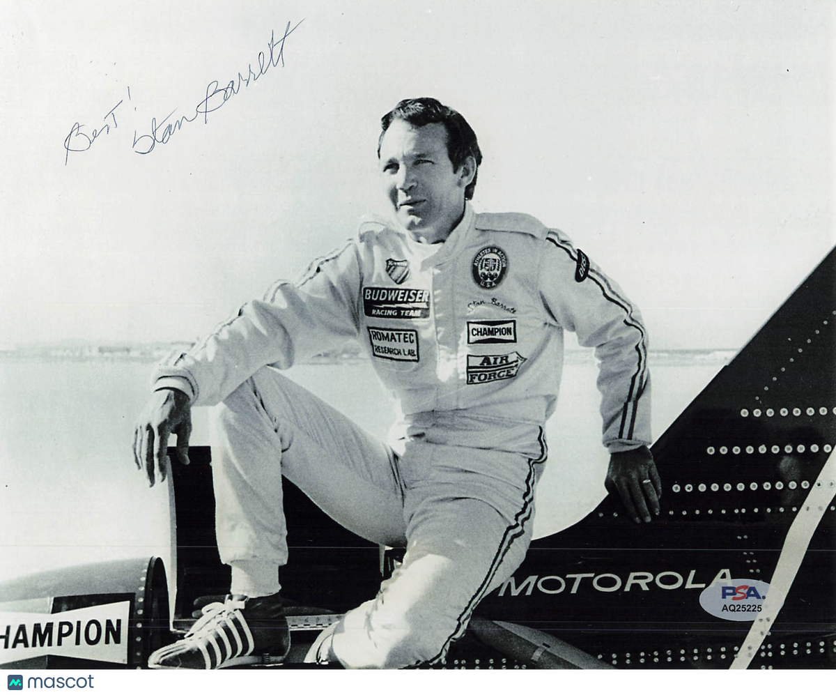 Stan Barrett Signed 8x10 Photo PSA Autographed
