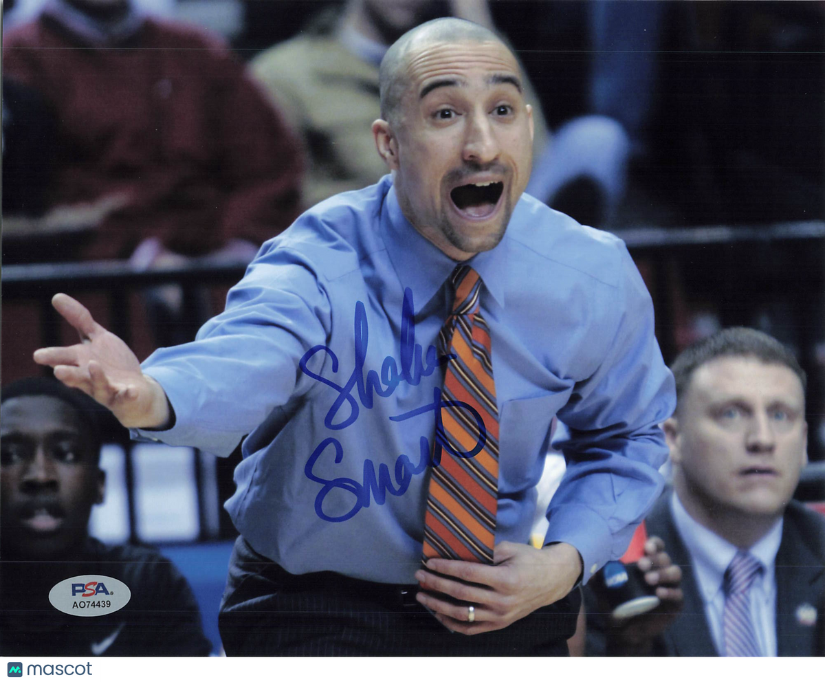 Shaka Smart Signed 8x10 Photo PSA Marquette Golden Eagles