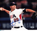 Matt Lindstrom Team USA Signed 8x10 Photo PSA