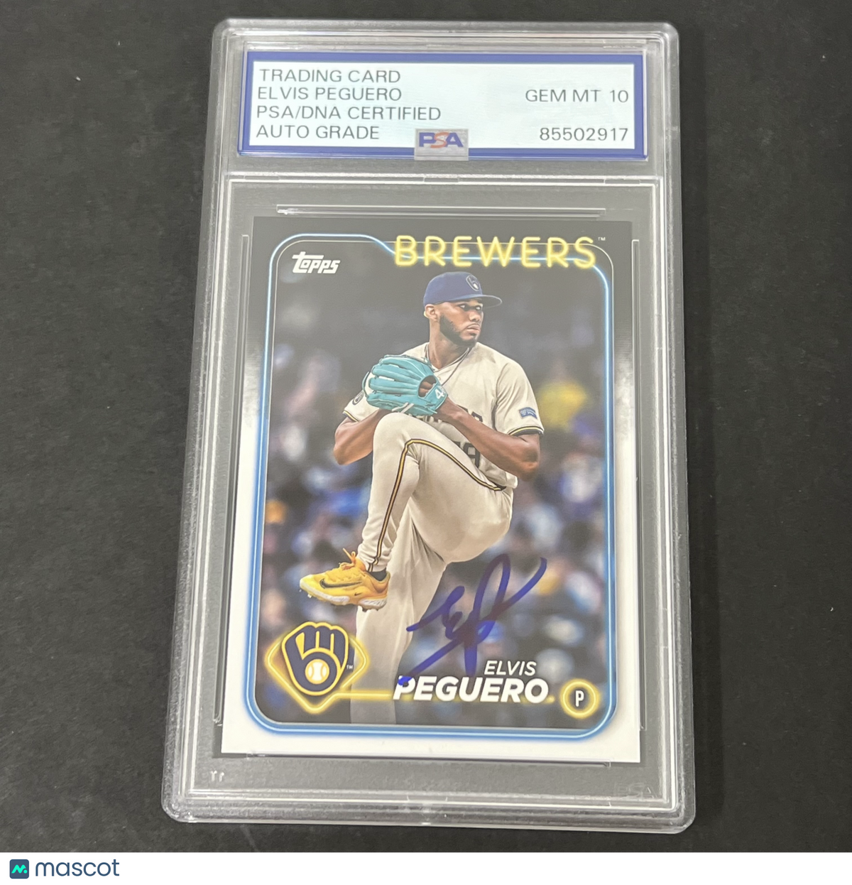 2024 Topps Update Series #US17 Elvis Peguero signed card PSA Auto 10