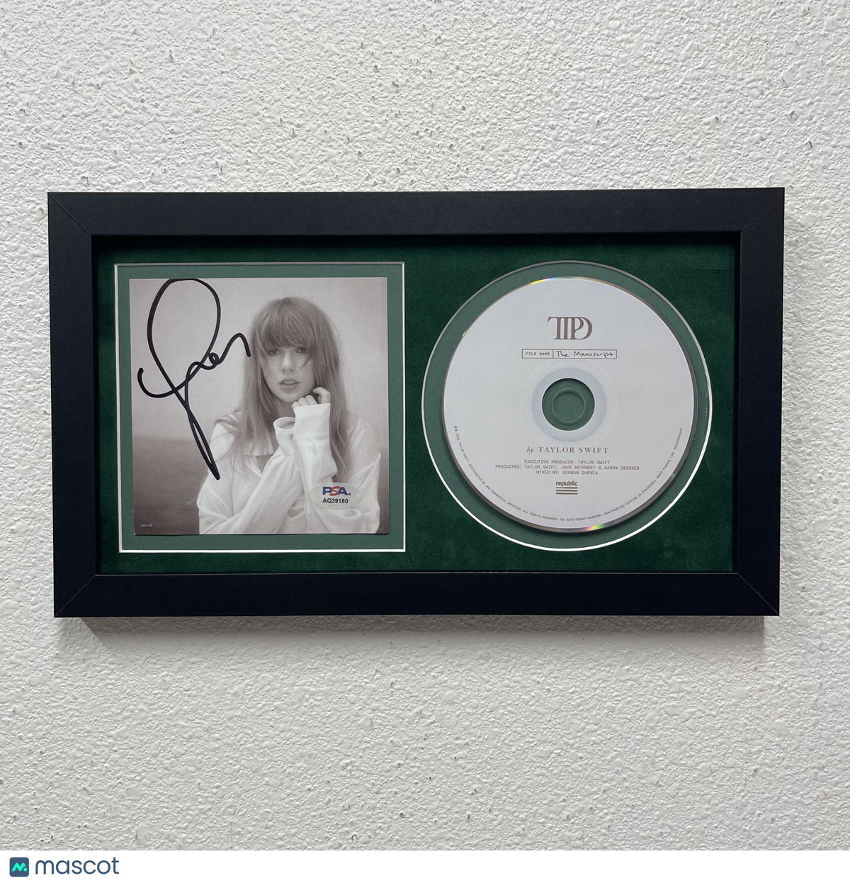 Taylor Swift signed The Tortured Poets Department (TTPD) Framed CD Album PSA